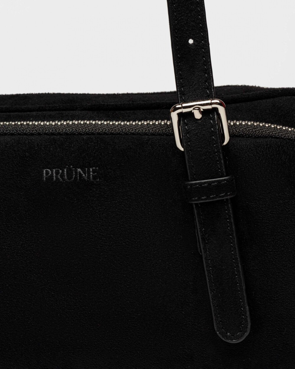 Cartera al hombro Lagoon en efecto gamuza Negro