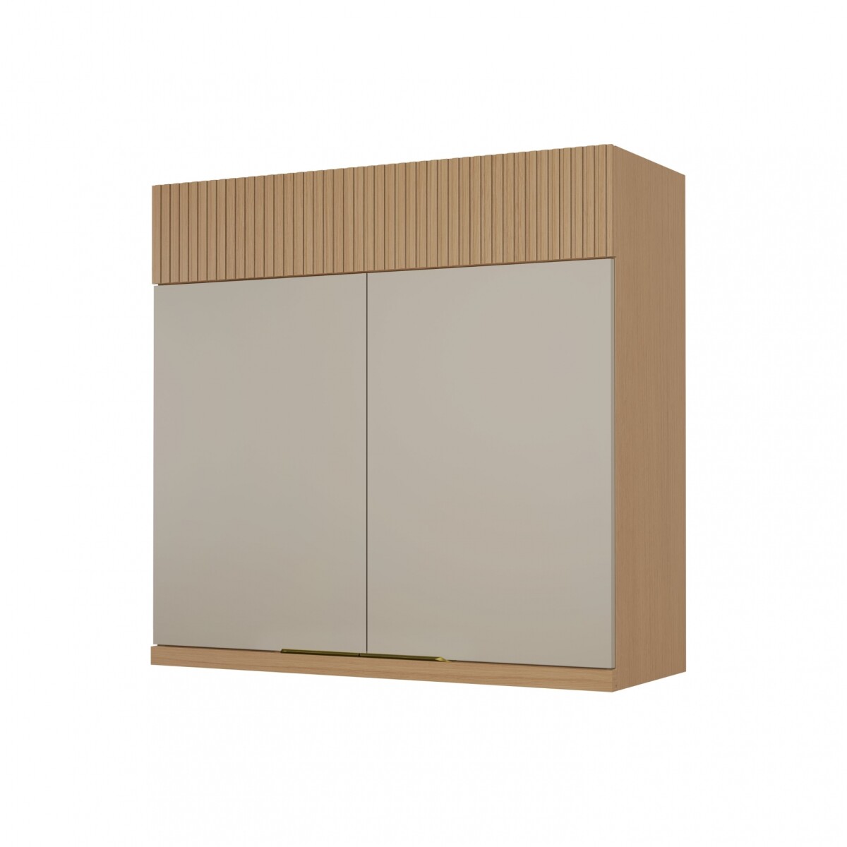 Aéreo 2 Puertas Realeza Premium 80cm Marron/Gris 