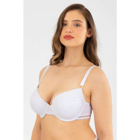 Soutien preformado copa c helecho Blanco