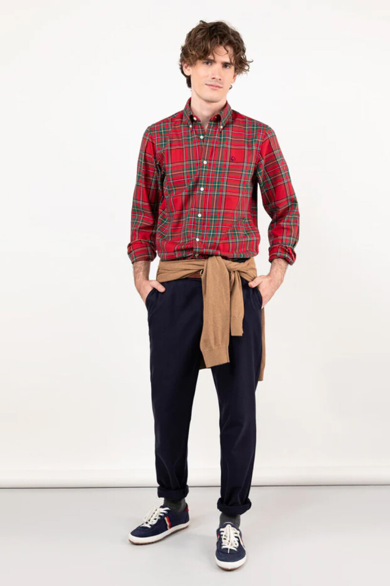 Camisa Tartan El Ganso Roja