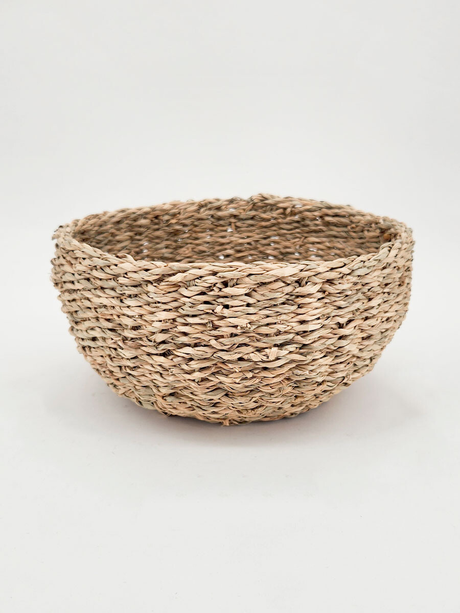 CANASTO REDONDO BAJO - MARRON 