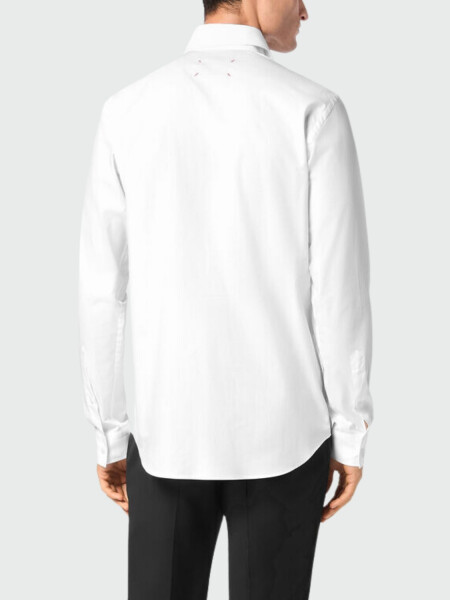 PHILIPP PLEIN - camisa blanca Sugar Daddy corte clásico Blanco