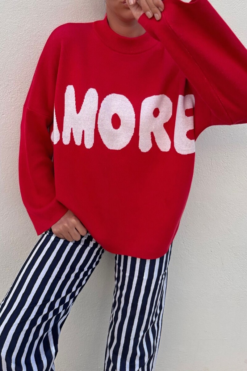 Sweater Amore - Rojo 