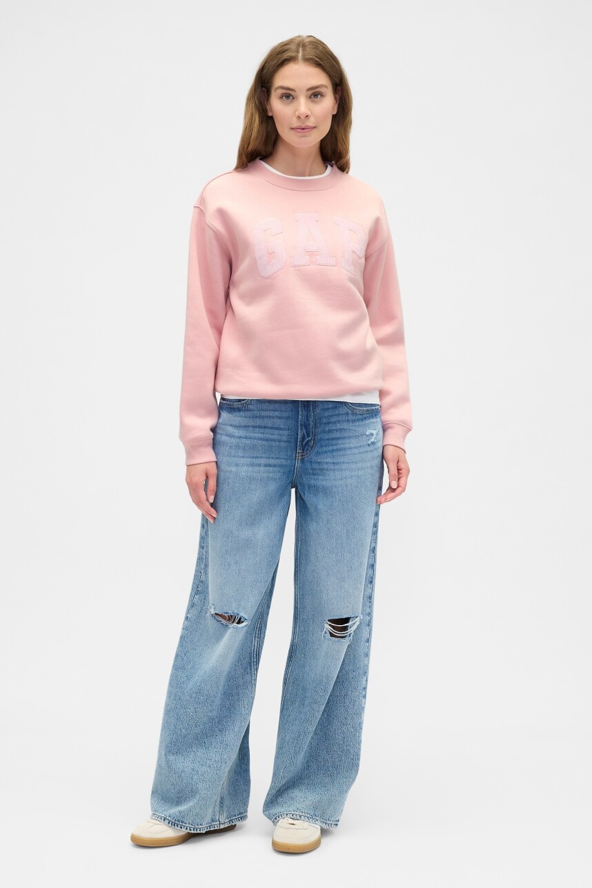 Buzo Deportivo Logo Gap Mujer Pure Pink