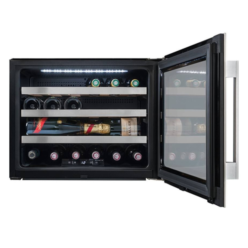 Enfriadora de vino Futura Plus FUT-EV22N vidrio negro 22 botellas negro