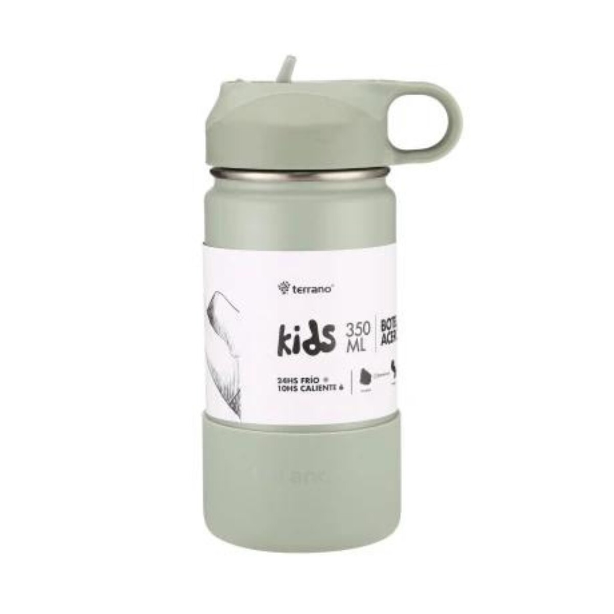 Botella Térmica Terrano Kids 350ML - OLIVA 