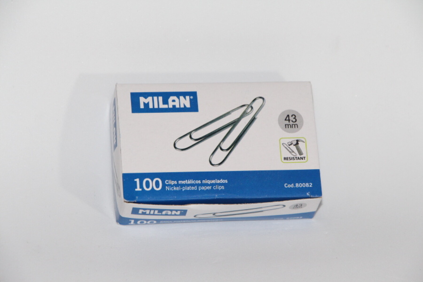 CLIP MILAN 43MM.X 100 UNIDADES 80082 