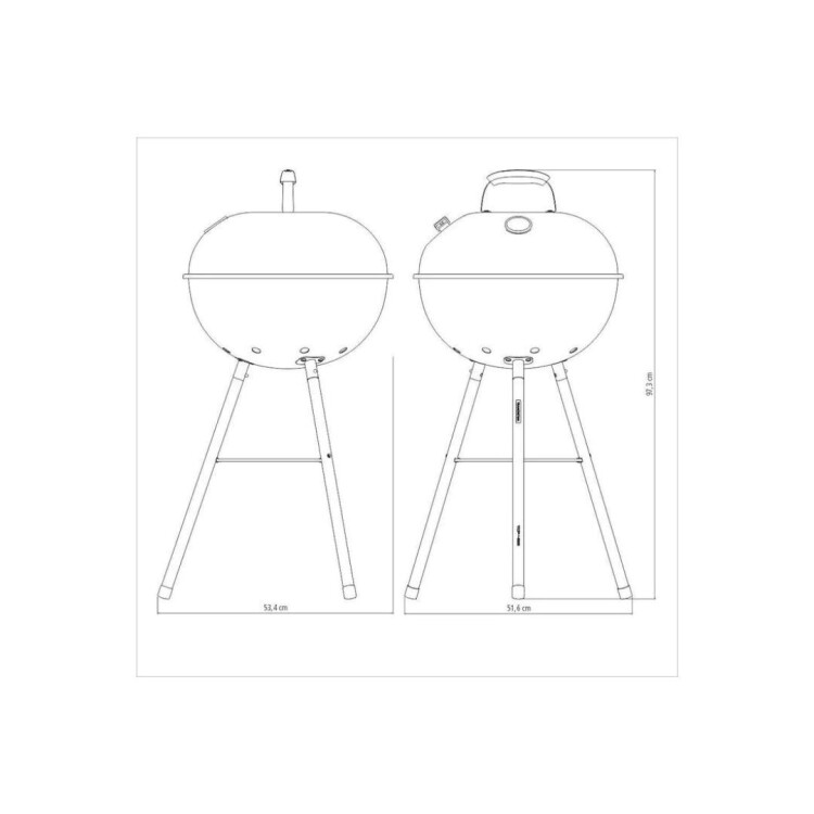 PARRILLERO GRILL TRAMONTINA TCP450L NEGRO