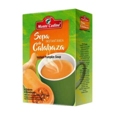 SOPA MONTE CUDINE INST. CJ X 4U CALABAZA SOPA MONTE CUDINE INST. CJ X 4U CALABAZA