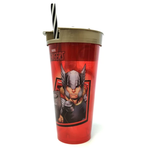 Vaso 2 en 1, pote 220 ml + vaso 540 ml AVENGERS IRON MAN Y THOR