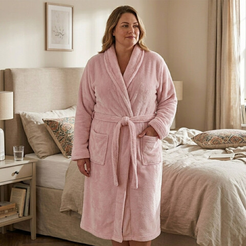 Bata de Cama Microfibra Home Class Talle P al XG CORAL
