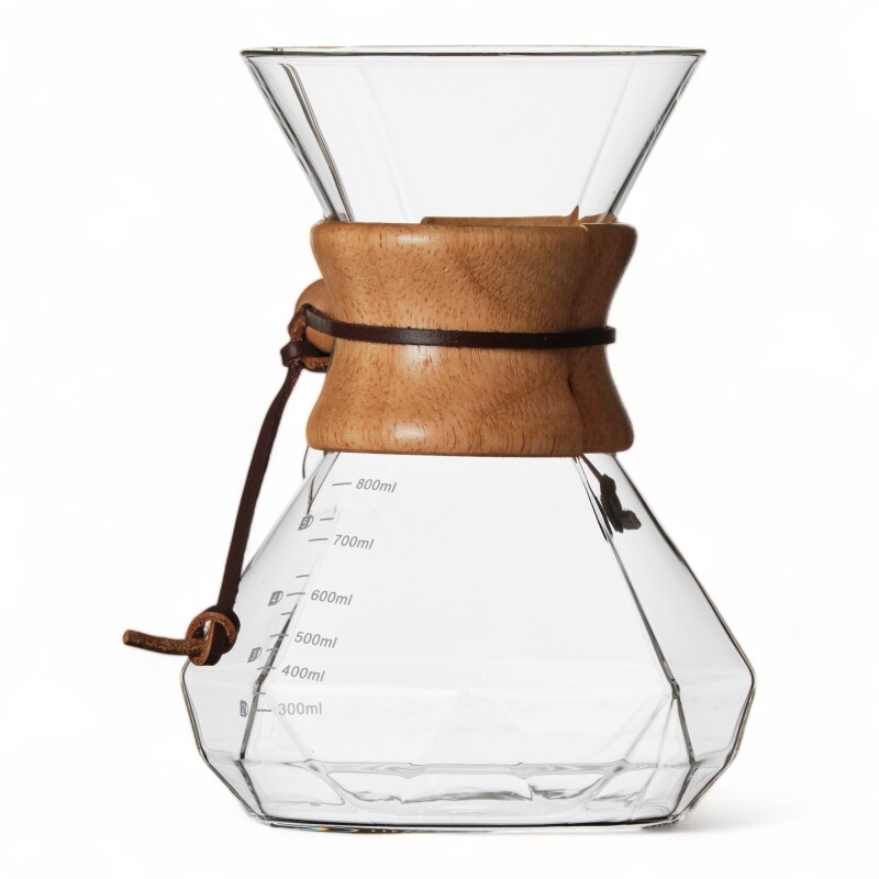 Cafetera Pour Over Borosilicato con Filtro de AC-inox 800ml Sin Color