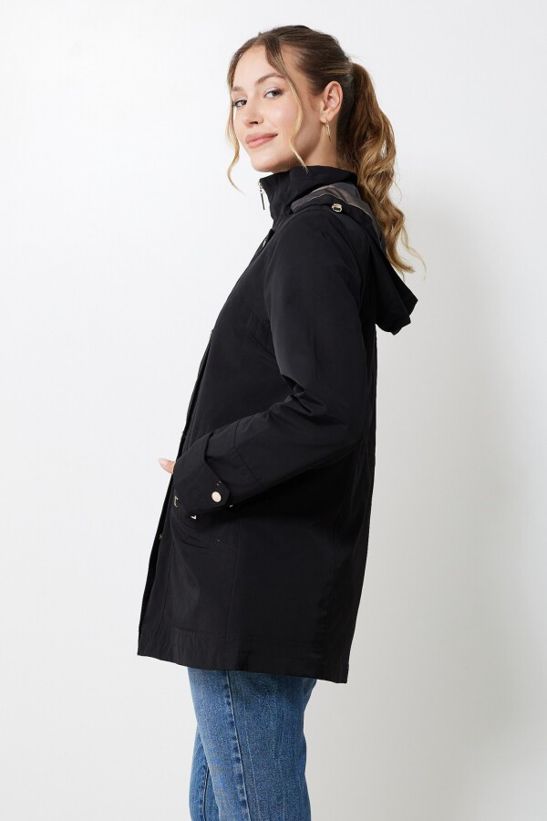 Gabardina Impermeable NEGRO