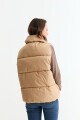 Chaleco puffer grueso KHAKI