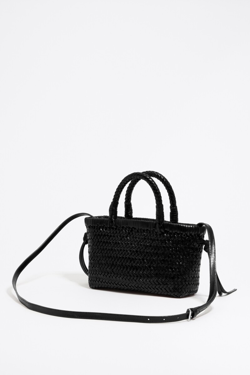SHOPPER MINI PIEL Negro