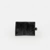 Billetera Sand En Cuero Liso Negro