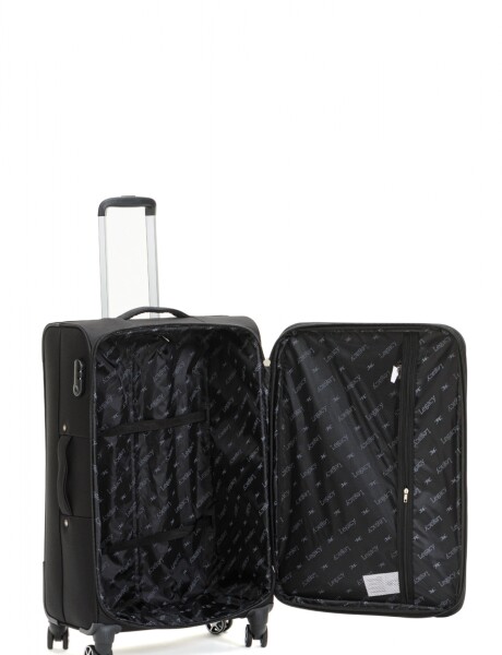 VALIJA DE TELA SEMI RIGIDA Negro