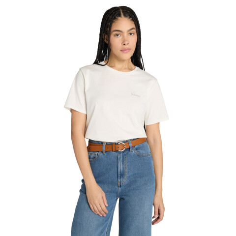 Polo Logo Mujer Vintage White
