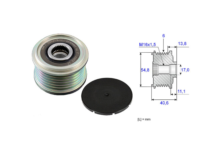 Polea Alternador Marcha Libre Renault Fluence/Clio/Duster/Logan/Megane 00-25 Polea Alternador Marcha Libre Renault Fluence/Clio/Duster/Logan/Megane 00-25