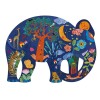 PFORM150 Puzzle Arte 62x46 Cm 150 Pcs 6+ Djeco - Elefante