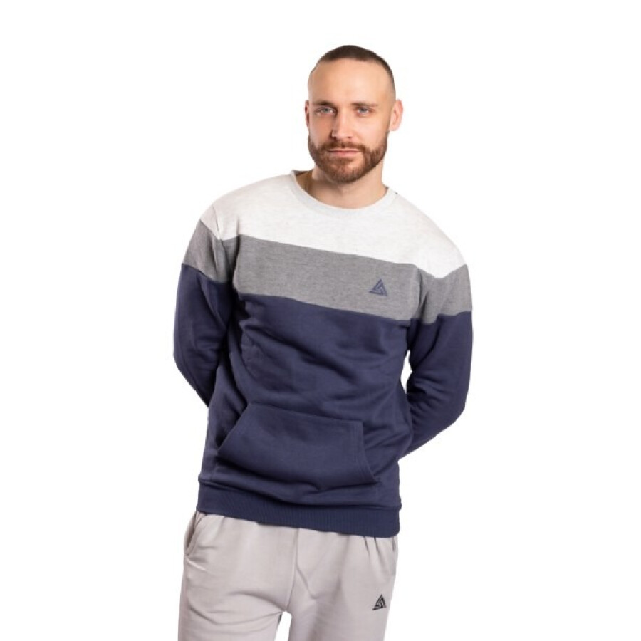 LENERGY CANGURO FELPA NAVY/GREY