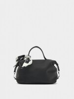 Bolso Tote De Textura Suave negro