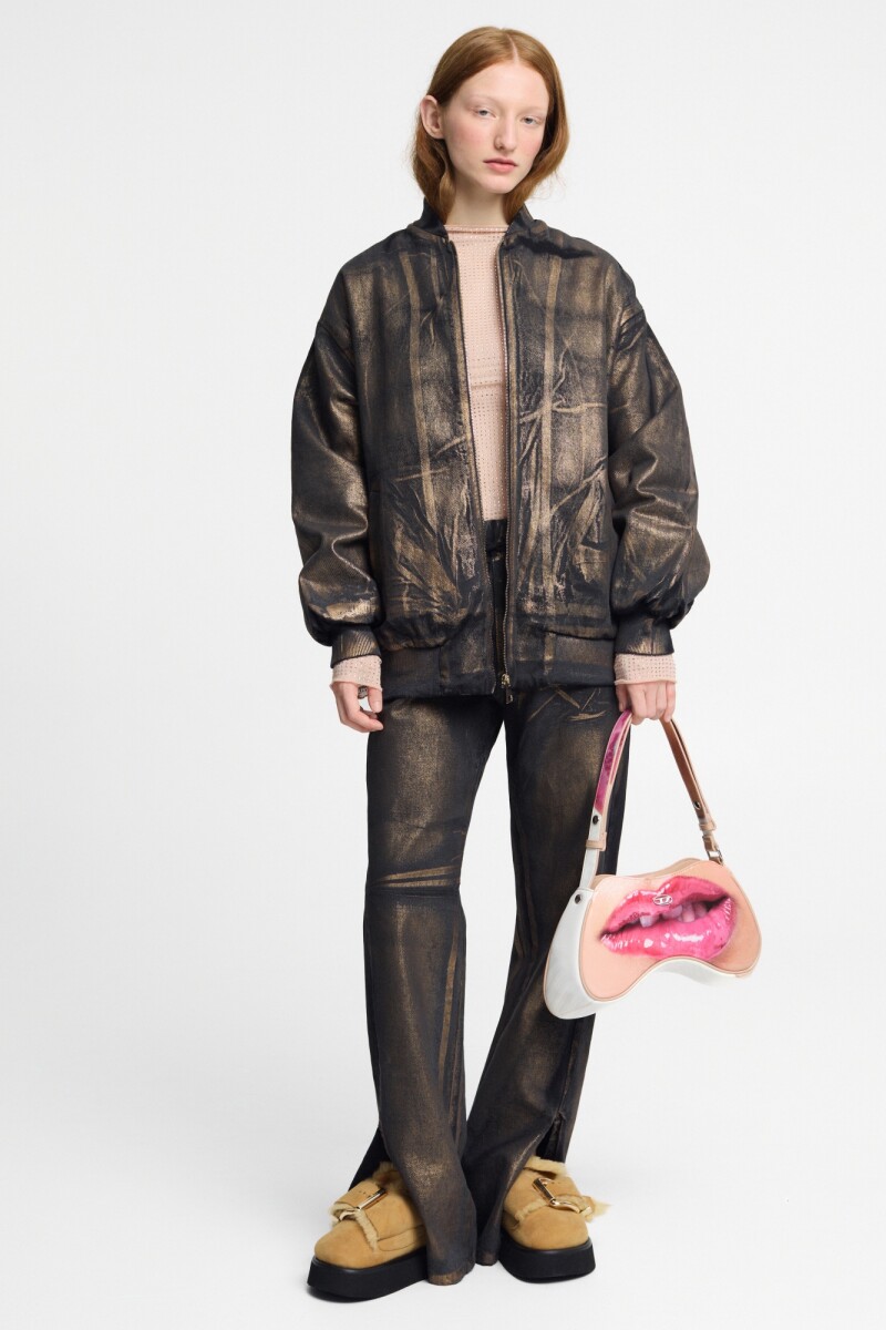 CAMPERA BOMBER Negro