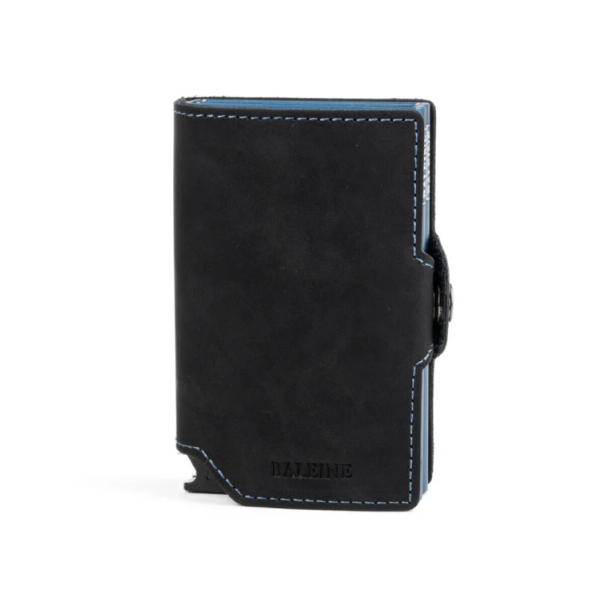 Billetera Baleine Double Kansas Zipper Deep Navy 