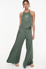 Pantalon Solar Verde Petroleo