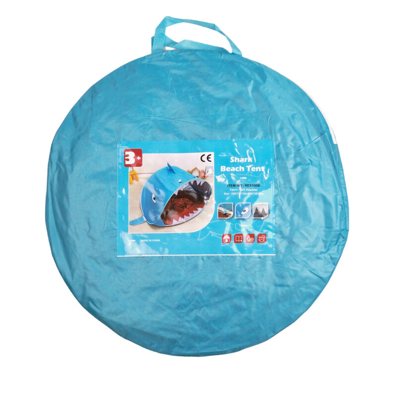 Carpa De Playa Niños Plegable Proteccion Solar Uv Celeste