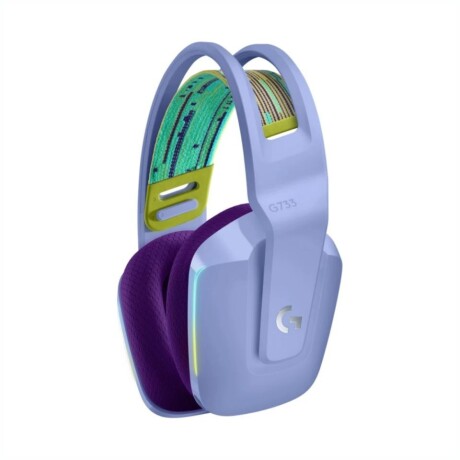 AURICULARES LOGITECH HEADSET G733 GAMING INALAMBRICO Auriculares Gamer Inalámbricos LOGITECH G733 BT 20Hrs - Lila Con Luz