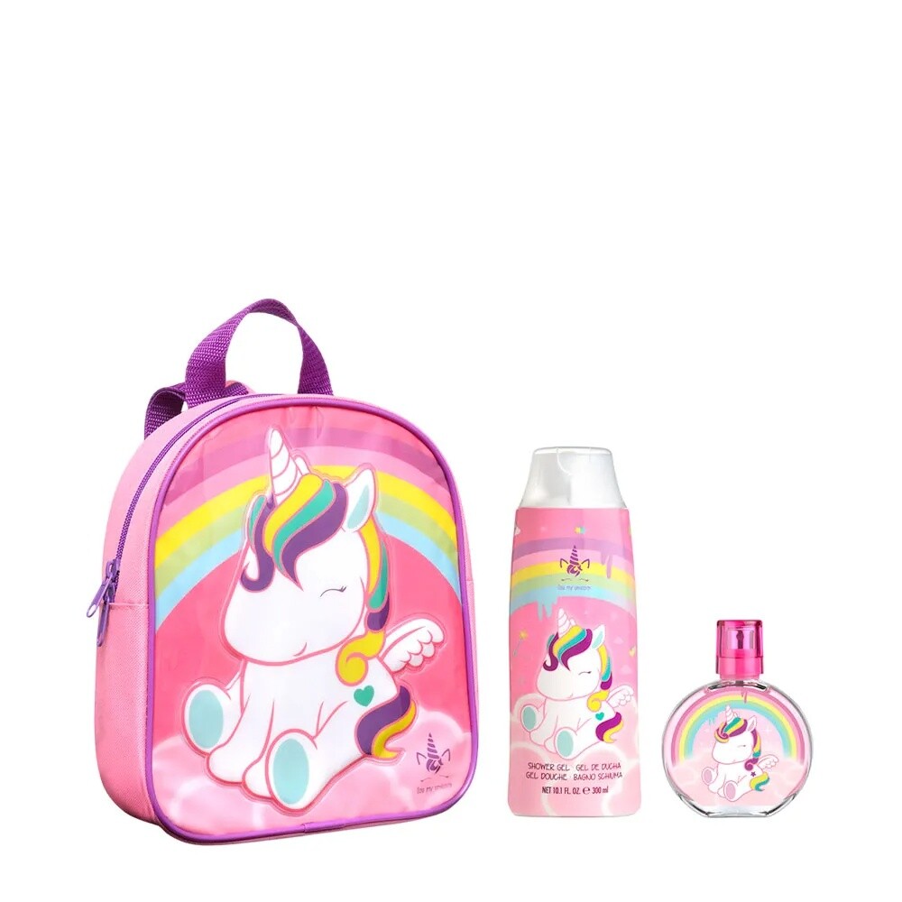 Air-Val International Estuche de Regalo Eau My Unicorn Eau de Toilette 50ml + Gel de Ducha 300ml + Mochila - Infantil
