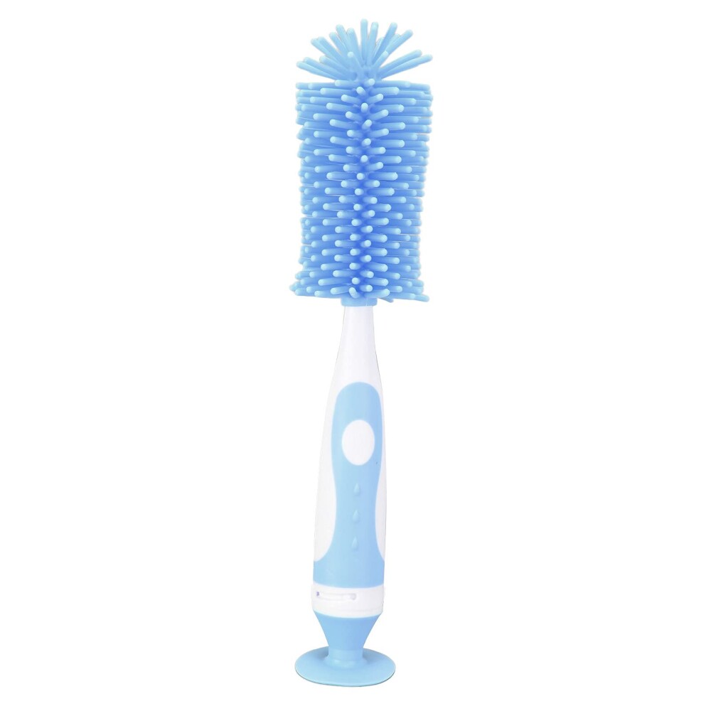 Cepillo limpia biberon BUBA silicona celeste