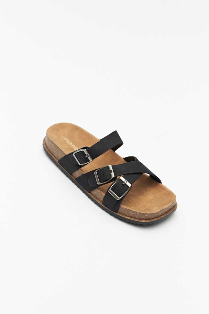 SANDALIA PADDOCK NATIS Negro