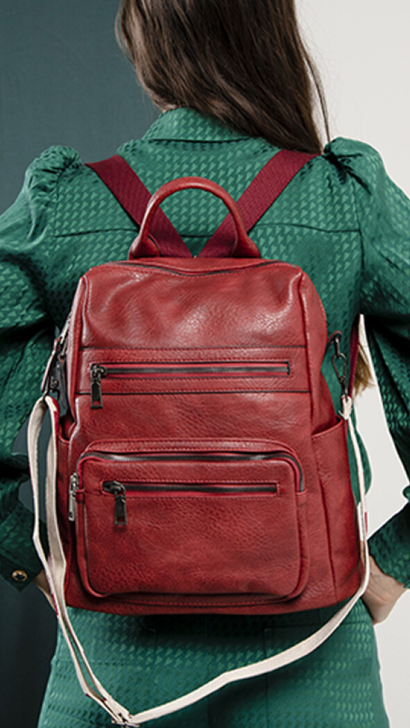 MOCHILA BROOKLYN GRANATE