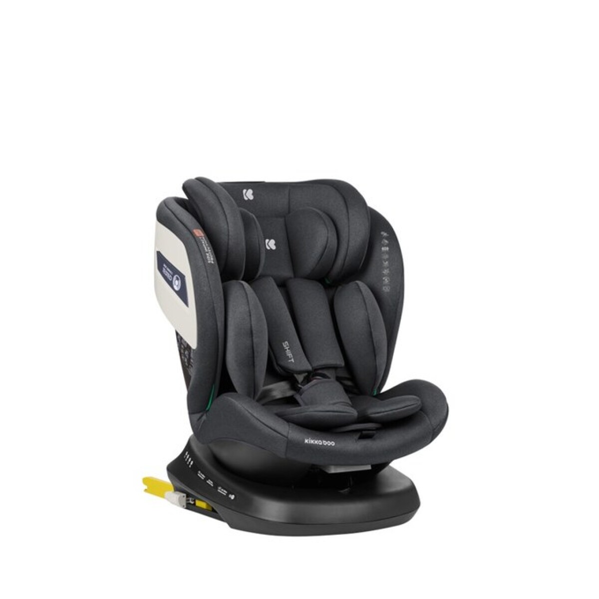 Butaca SHIFT 360 ISOFIX KIKKABOO 0-36kg dark grey 