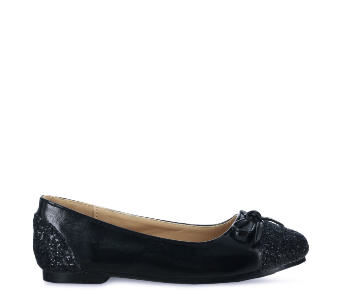 Balerina GLOSSI con puntera en glitter Black