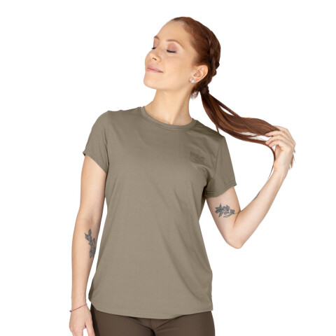 TSHIRT FEM NYL/SPX EVERLAST BLEND BR W6 S BR