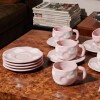 Set tazas nubes de cerámica rosado