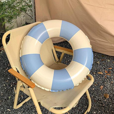 Flotador Inflable Rayas 80cm Celeste