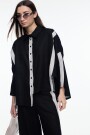 CAMISA TIRAS Negro