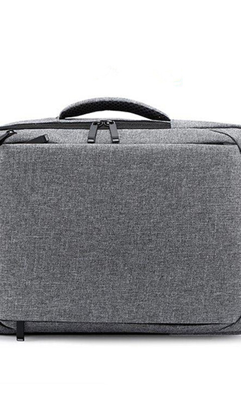 MOCHILA CHICAGO TRIBUNE GRIS