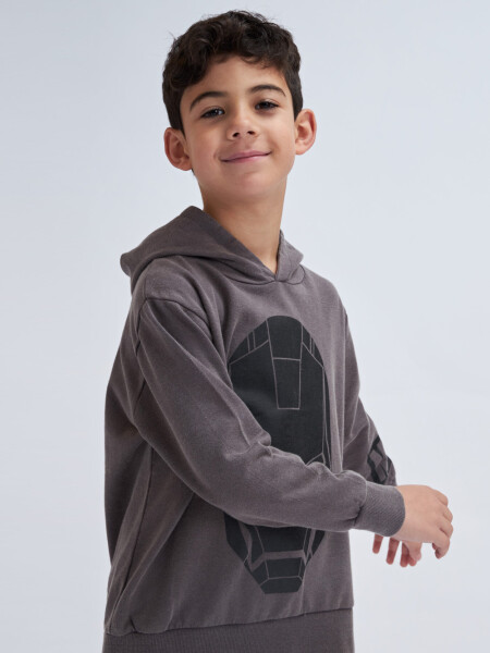 Hoodie deportivo liviano Ironman Marvel - Gris