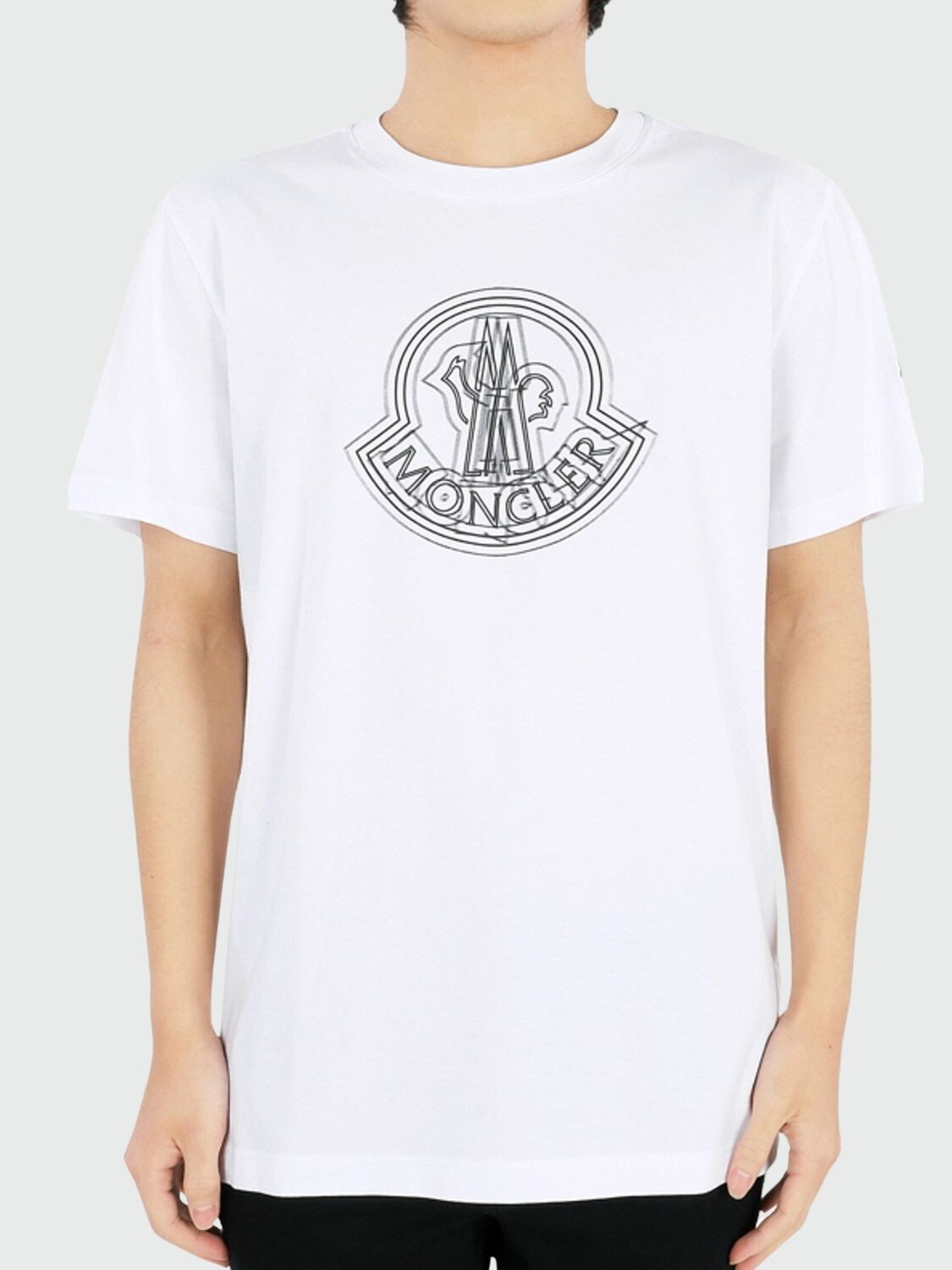 Moncler - Remera de algodón con logo 001