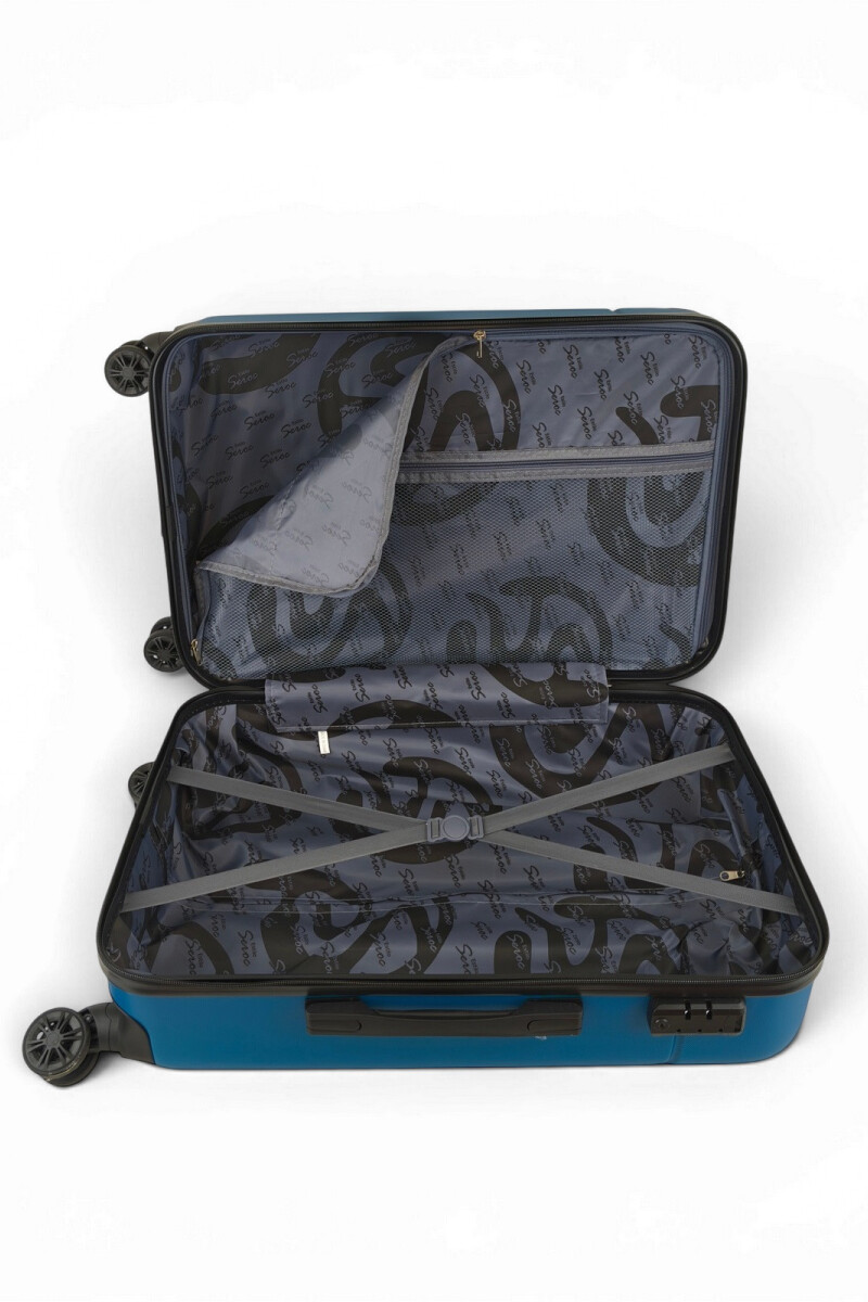 Valija mediana ABS (fibra) de 24" Azul