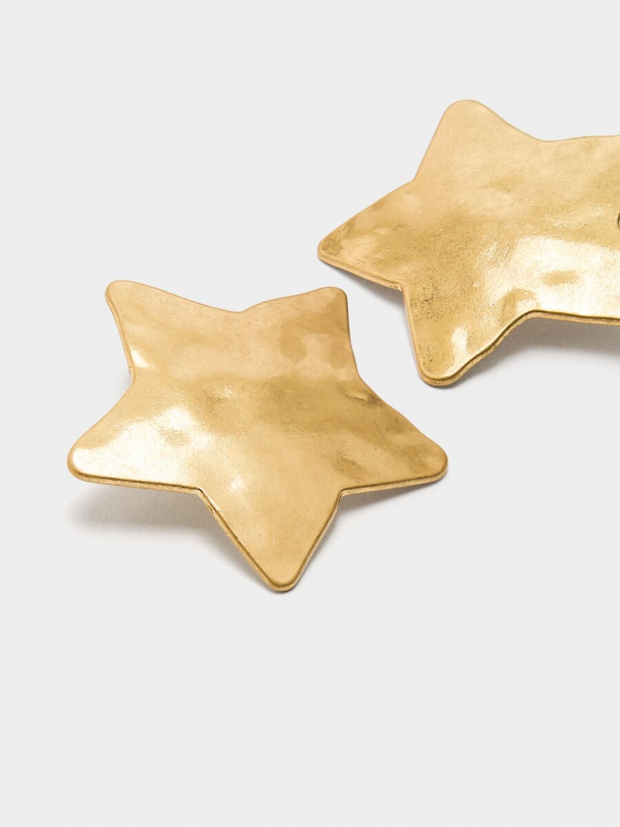 Pendientes Maxi De Estrellas dorado