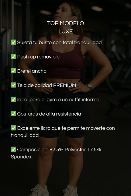 Top Luxe Bordó