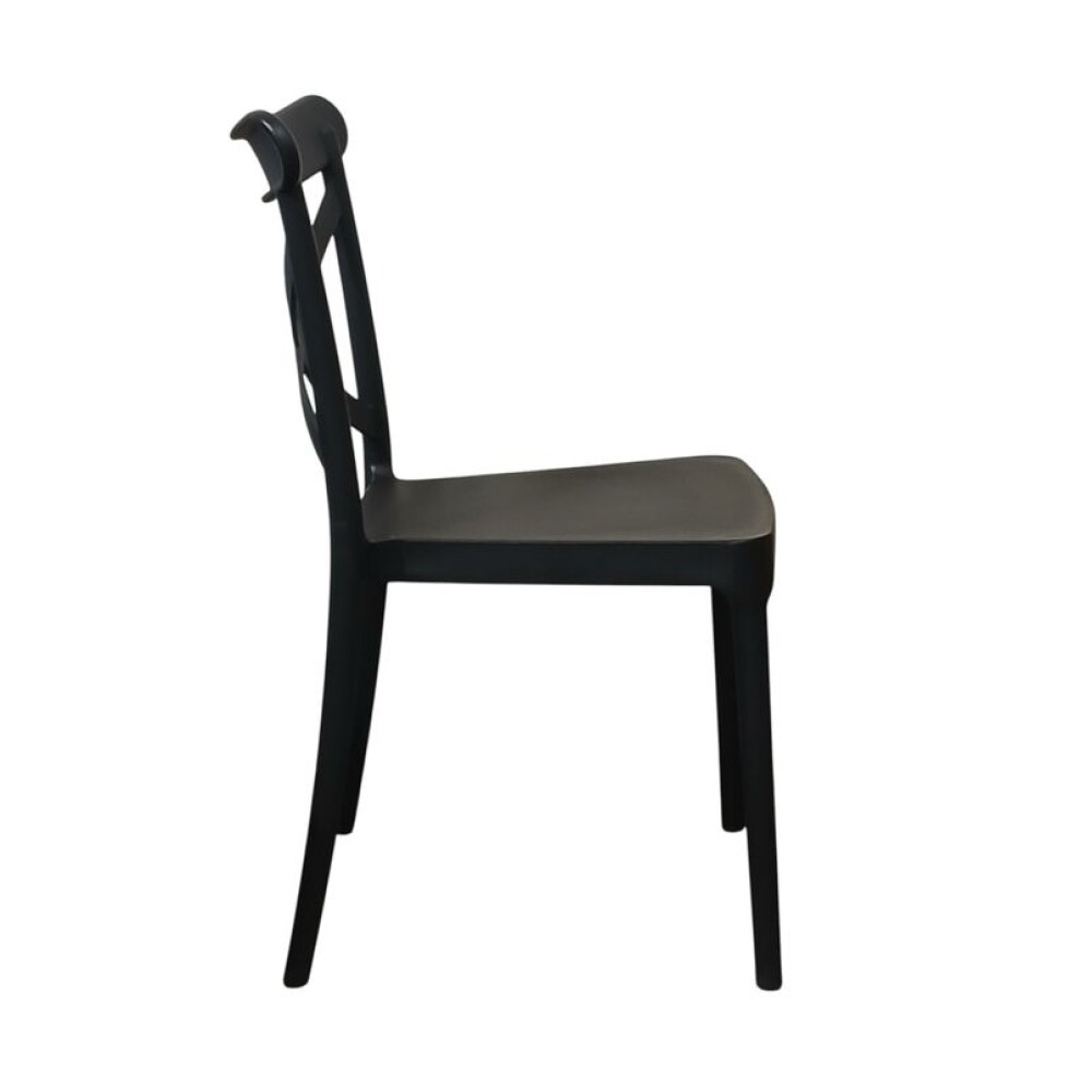 Silla Cruceta de polipropileno ZJ09 Negro