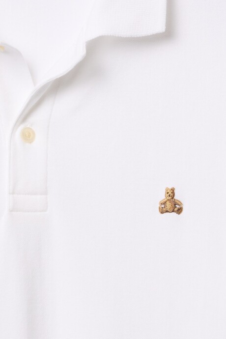 Remera Polo Osito Brannan Hombre White V2 Global