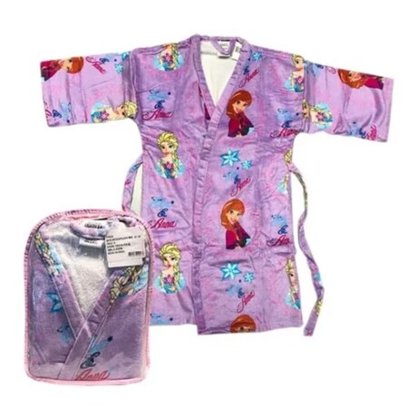 Bata Infantil Velour Dohler 100% Algodón Frozen Lila